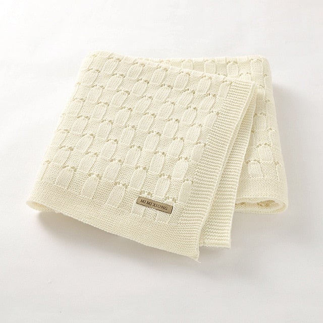 Gestrickte Babydecke