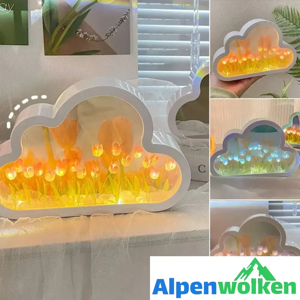 Kreative Wolkentulpenlampe | lampen basteln