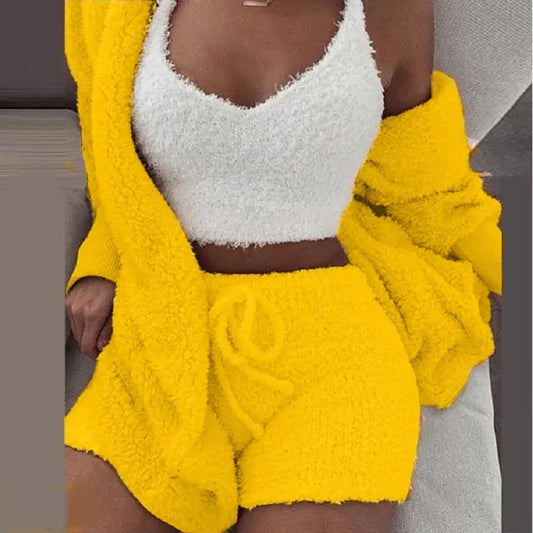 Flanellvelours-Pyjama-Set