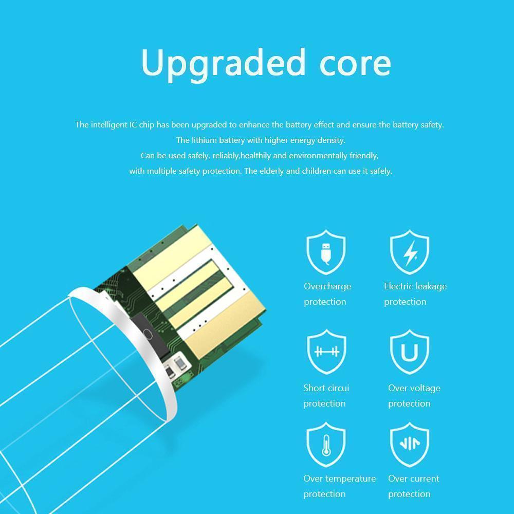 Wiederaufladbare Batterien mit USB-Anschluss aus Lithium.