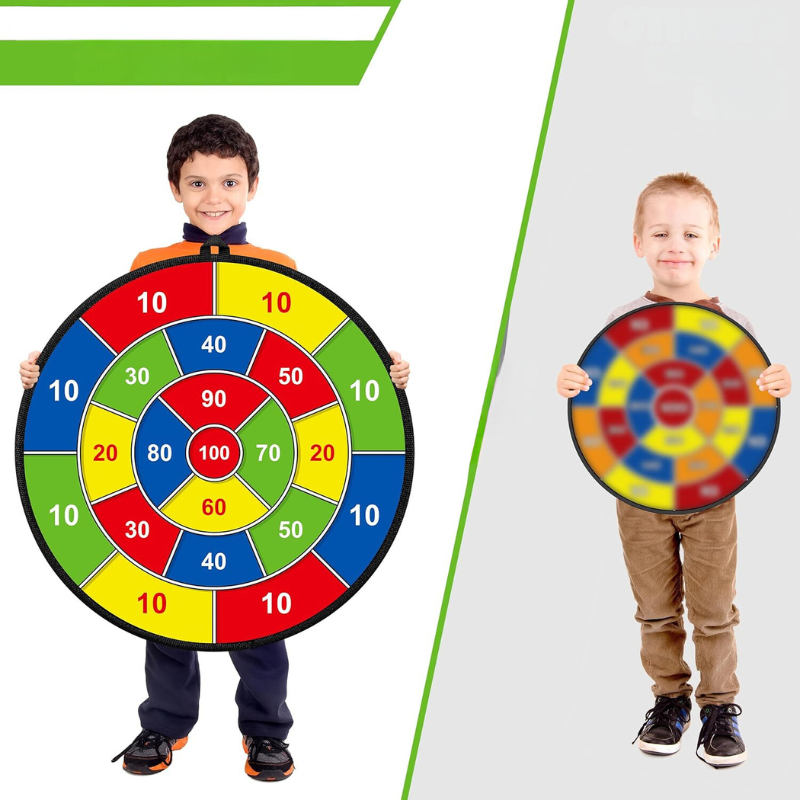Sandsberg | Großes Kinder-Dartboard mit Haftbällen & Dartpfeilen – PlayTarget