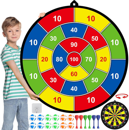 Sandsberg | Großes Kinder-Dartboard mit Haftbällen & Dartpfeilen – PlayTarget
