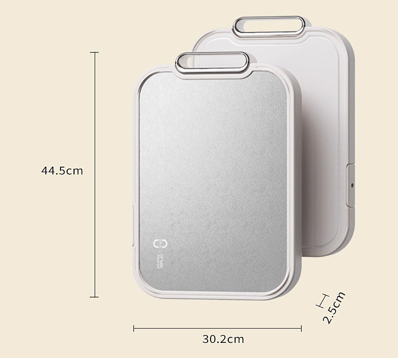 Sandsberg | Reine Titan doppelseitige Schneidebrett - Antibakteriell, Schimmelresistent, Lebensmittelgeeignet Küchen-Essential