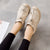 Leder Oxford-Flachschuhe Slipper Damen Freizeit Schuhe