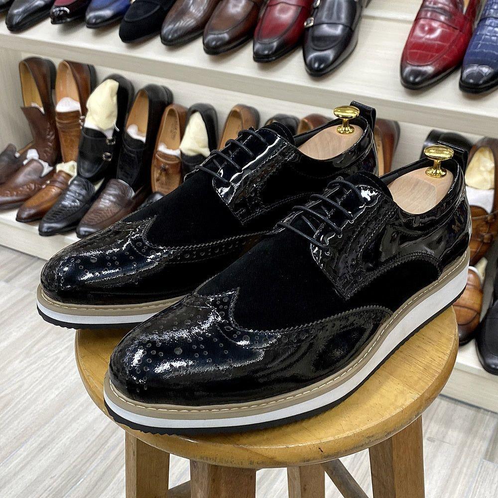 Leder Wildleder Herren formelle Schuhe Klassische Business Freizeit Schuhe Oxfords