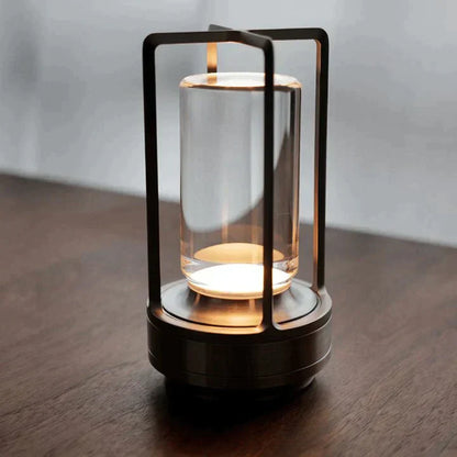 Elegante Kristall Tischlampe