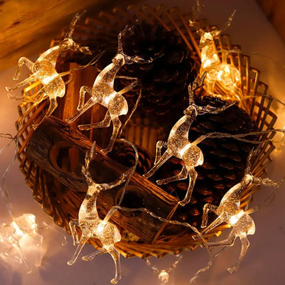 Sandsberg | LED Reh Lichterkette – Batterie-betriebene Urlaub Lichter für magische Weihnachtsdekoration im Zuhause, Schlafzimmer & Wohnzimmer