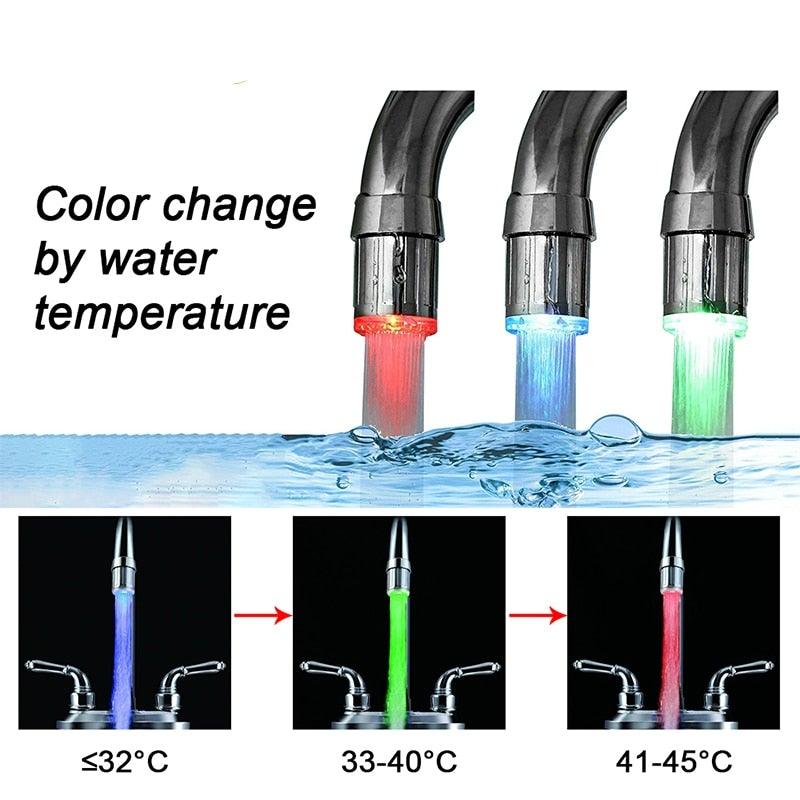 LED-Leuchte ändert die Farben mit der Temperatur