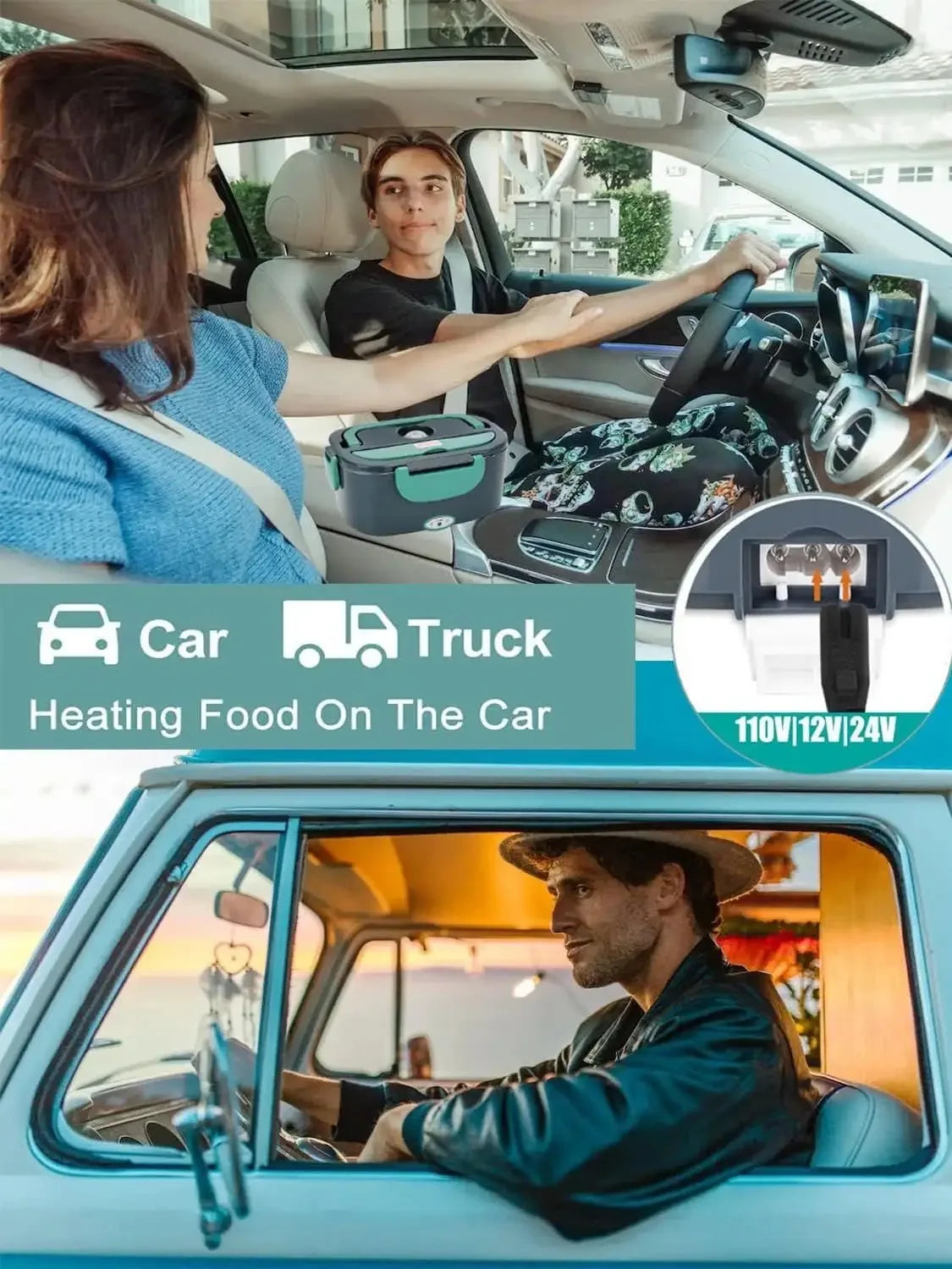 Sandsberg | Elektrische Heizende Edelstahl Brotdose