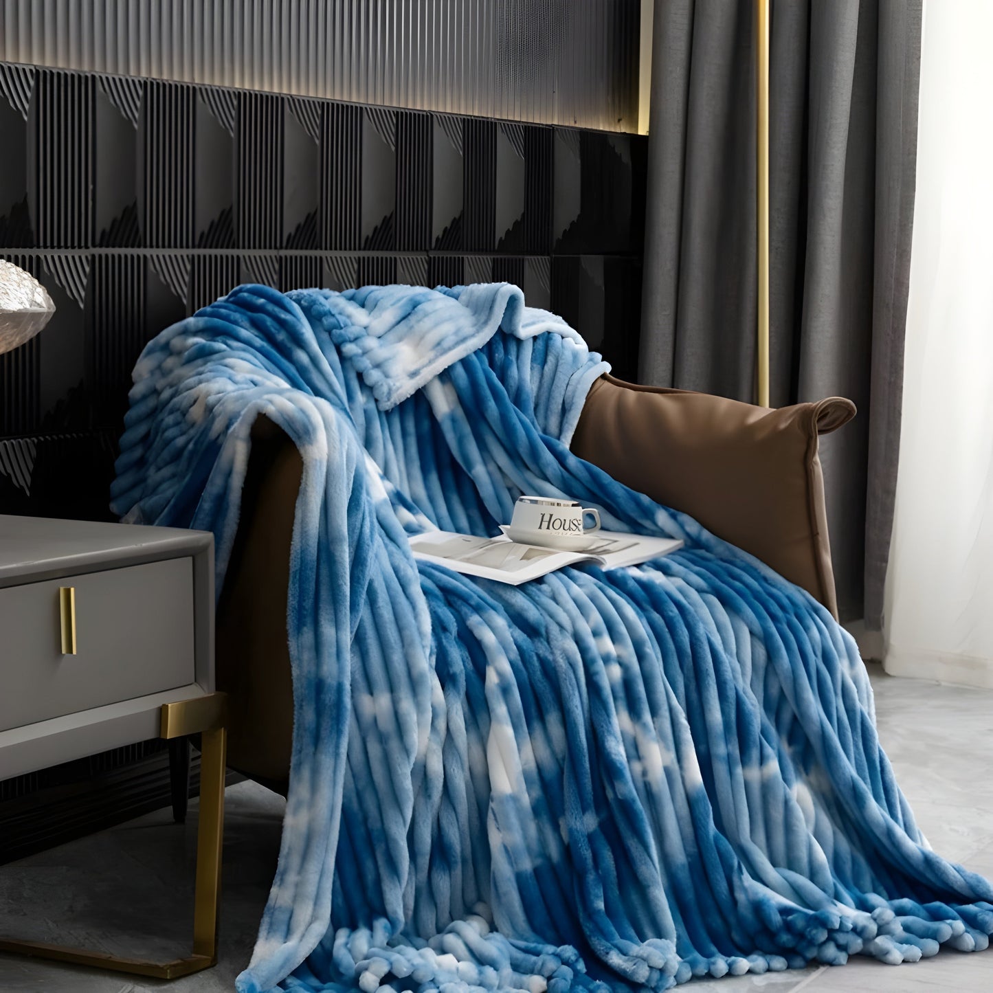 FlannelDream Decke - Tie Dye Flanell Fleece Decke