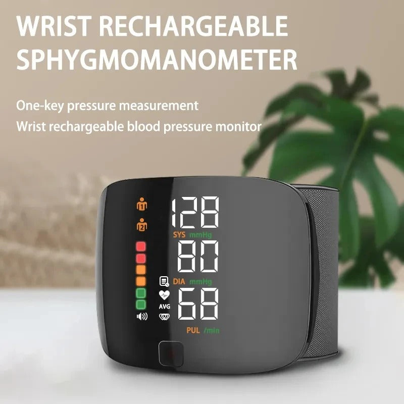 Sandsberg | Handgelenk Blutdruckmessgerät – Elektronisches tragbares Sphygmomanometer mit Sprachalarm