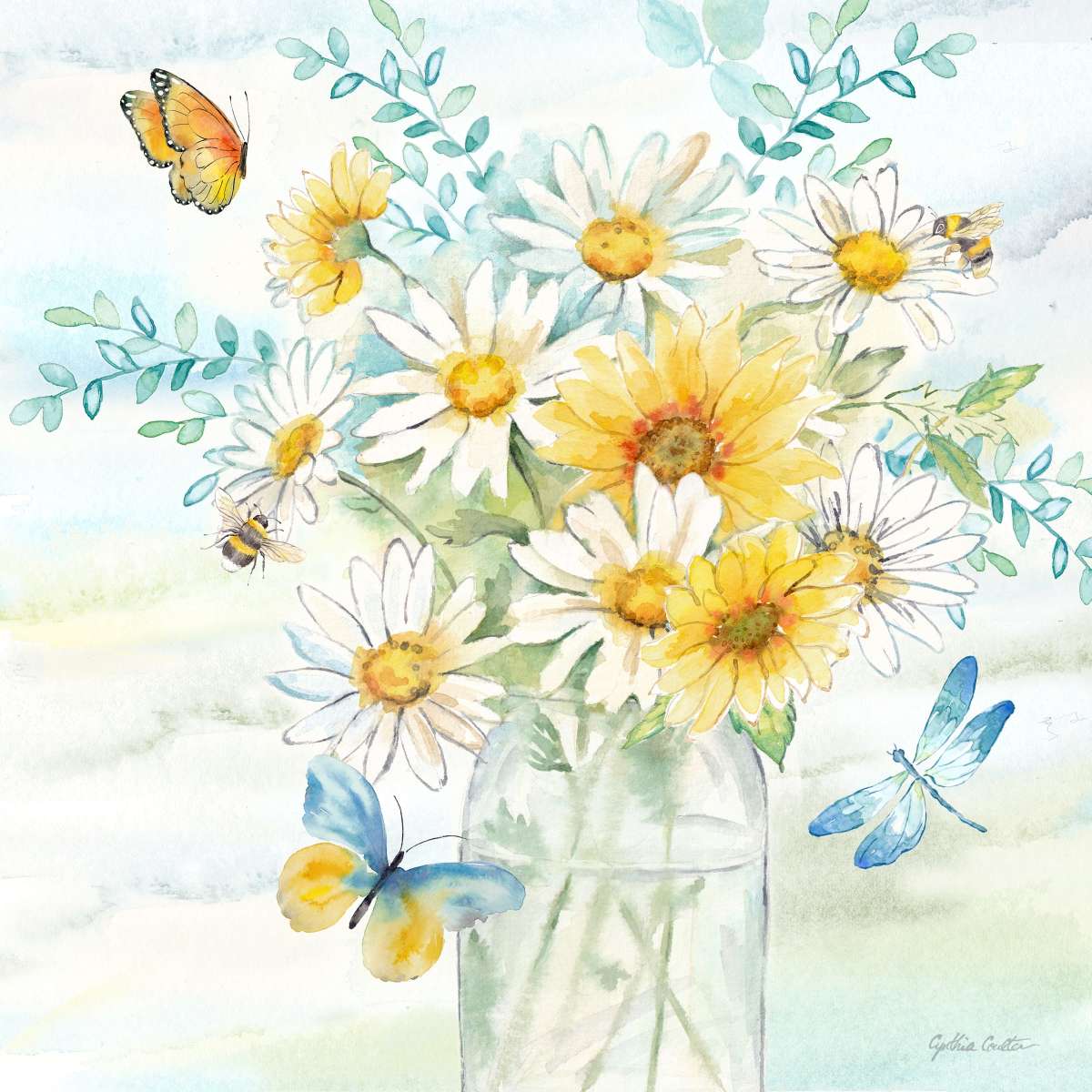Sandsberg | Daisy Days I Wandkunst