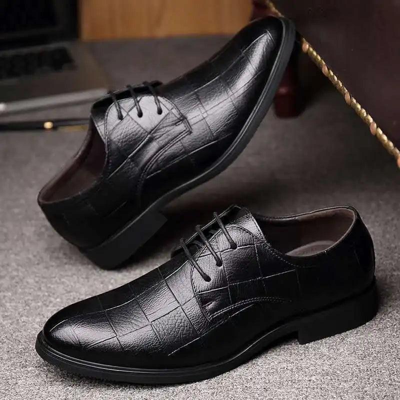 Herren Freizeit Schuhe Qualitäts Patent Schwarz Leder Weiche Dress Schuhe Flach Klassisch Oxford
