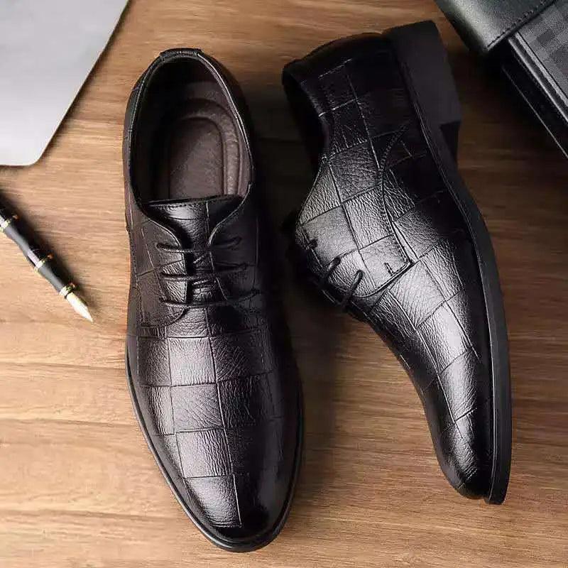 Herren Freizeit Schuhe Qualitäts Patent Schwarz Leder Weiche Dress Schuhe Flach Klassisch Oxford