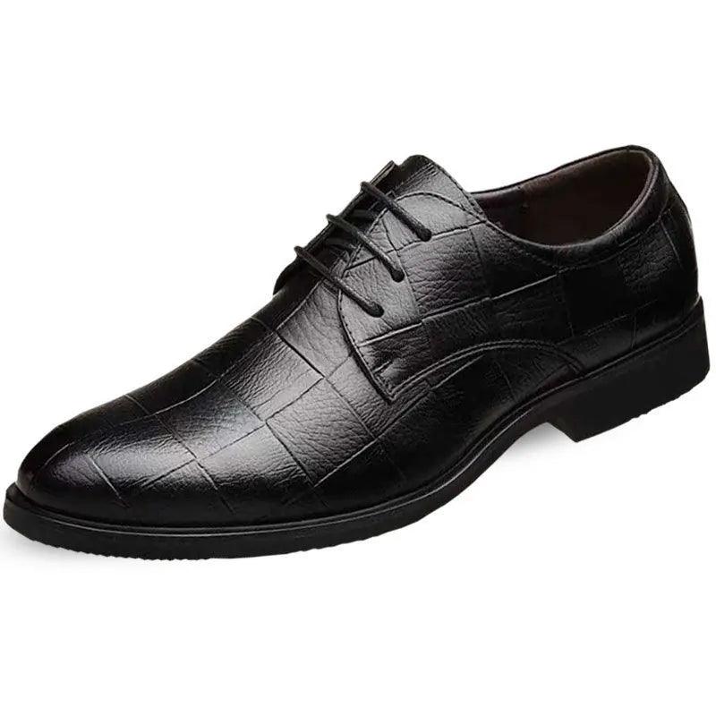 Herren Freizeit Schuhe Qualitäts Patent Schwarz Leder Weiche Dress Schuhe Flach Klassisch Oxford