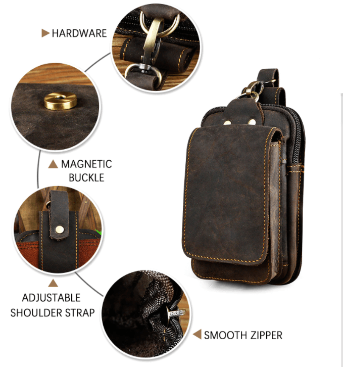 MASTERS | Leder Herren Tasche | Stilvoller Rucksack