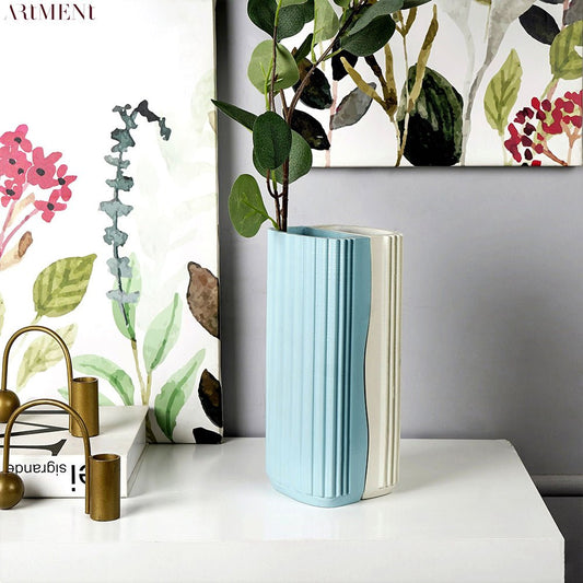 Minimal Jigsaw Puzzle Linear Vase (Set von 2)