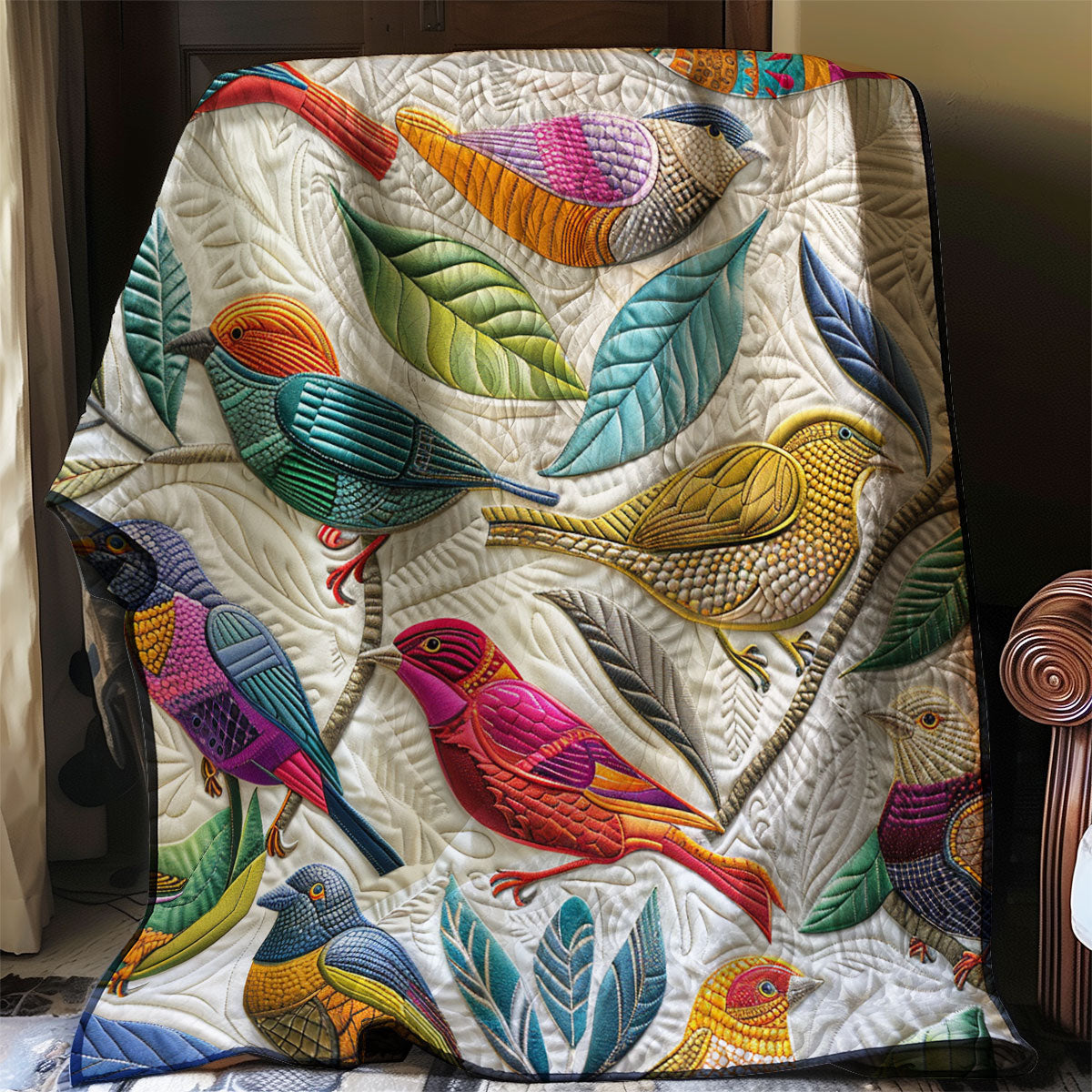 Vögel Quilt
