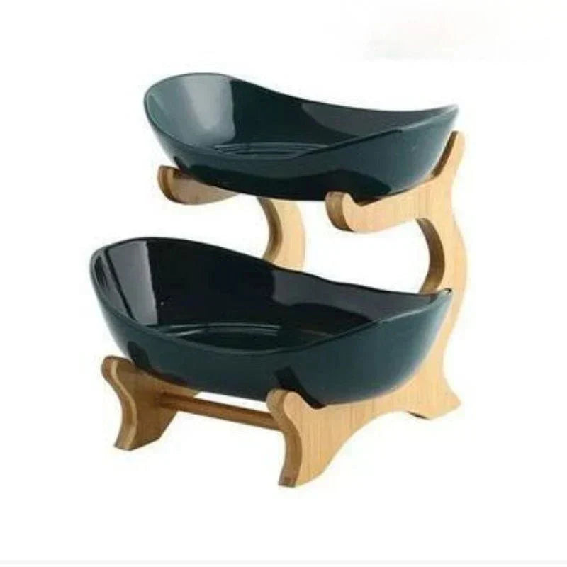 Sandsberg | BambuNest – Modernes Bambus-Obstkorb mit abnehmbaren Tabletts & Mehrere Ebenen Design