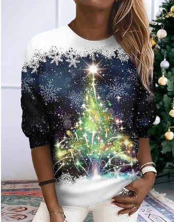 Twinkle Charm - eleganter Weihnachts-Pullover mit Glitzerdetails