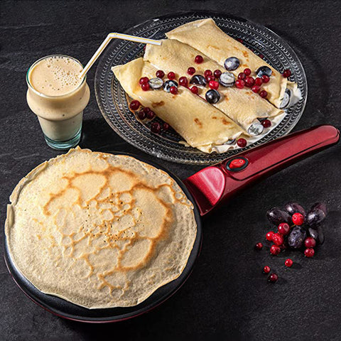 Elektrische Crêpes-Pfanne für perfekte, gleichmäßige Ergebnisse – Antihaftbeschichtung und einfache Bedienung