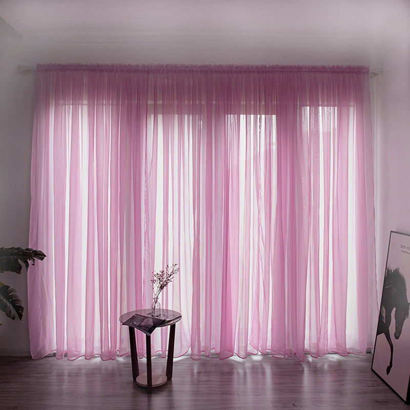 Einfache Voile Fenster Gardine