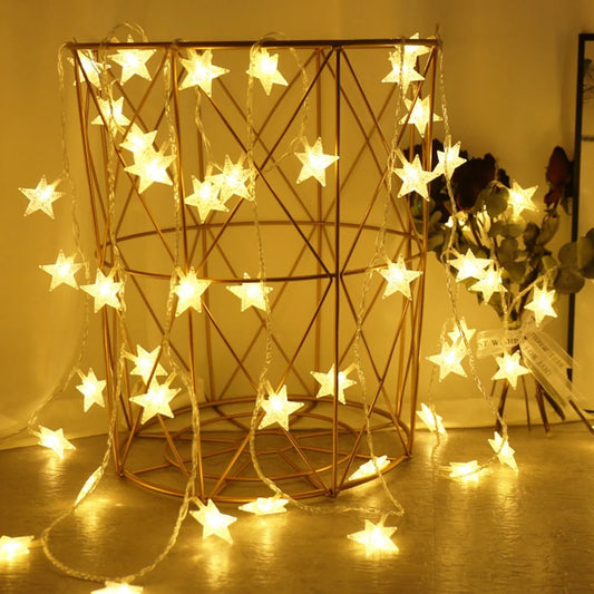 Sandsberg | Outdoor Star LED Lichterkette – Verzaubernde Girlandenlichter für Hochzeiten, Partys und Weihnachten