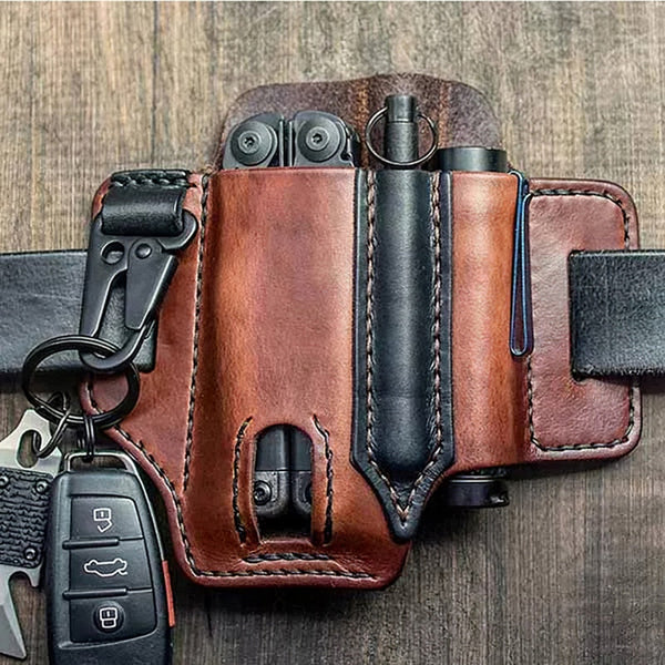 Taktisches Multifunktionswerkzeug Gürtel Leder Tasche