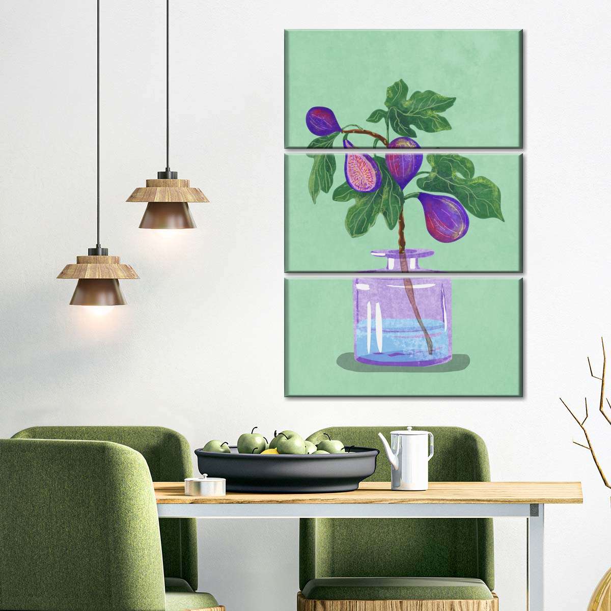 Sandsberg | Figs Branch In Vase Wandkunst