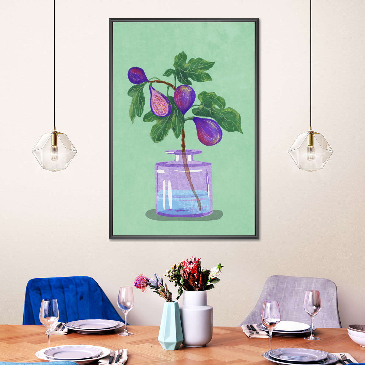 Sandsberg | Figs Branch In Vase Wandkunst