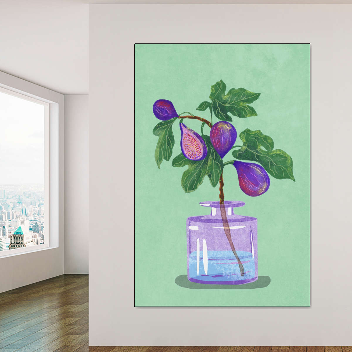 Sandsberg | Figs Branch In Vase Wandkunst