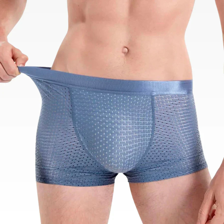 4 Stück BAMBUSFASER BOXERSHORTS - FÜR GANZTÄGLICHEN KOMFORT