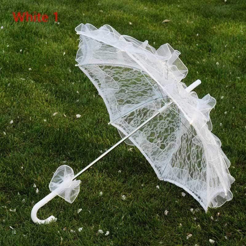 56cm*58cm Spitze Regenschirm Pavillon Handwerk Hochzeit Dekoration Kinder Kinder Fotografie Requisiten