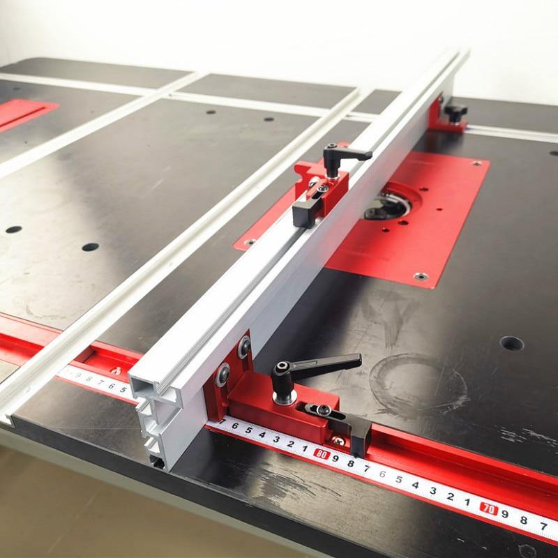 Chute Aluminiumlegierung T-Schienen Modell 45 T Slot und Standard Gehrungsanschlag Holzverarbeitungswerkzeug für Werkbank Frästisch