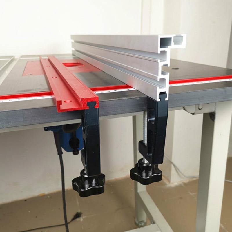 Chute Aluminiumlegierung T-Schienen Modell 45 T Slot und Standard Gehrungsanschlag Holzverarbeitungswerkzeug für Werkbank Frästisch