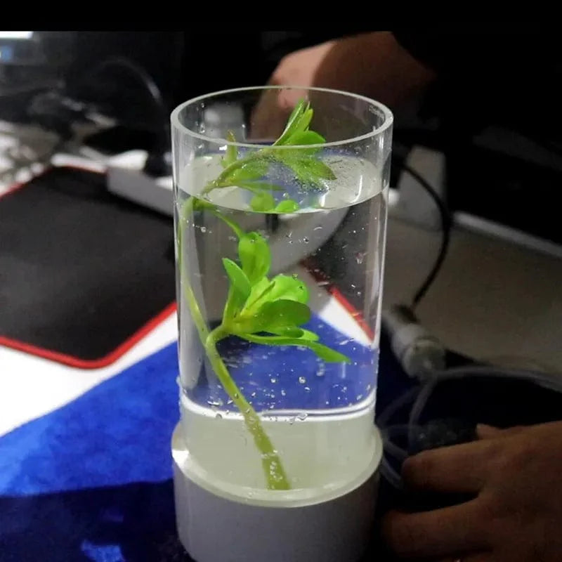 110~160mm Transparent Klar Plexiglas Rohr Wohnkultur Stress Relief MINI Aquarium Fisch Tank DIY Zubehör Acryl Rohr