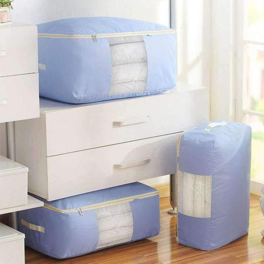1 Stück Kleidung Kleiderschrank Organizer Tasche Kleidung Decke Quilt Schrank Box Tasche Zuhause Faltbare Aufbewahrung Organisation Waschfeuchtigkeitsbeständig