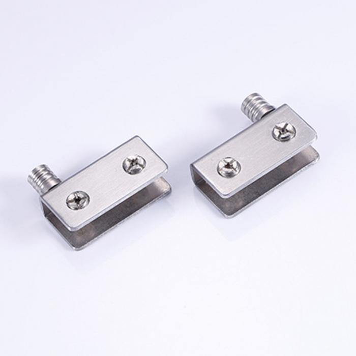 4 Stk. Edelstahl-Glashardware für 5-8mm/10-12mm Glasschiebetüren Glas Pivot Klammern Türscharniere 4 Größen