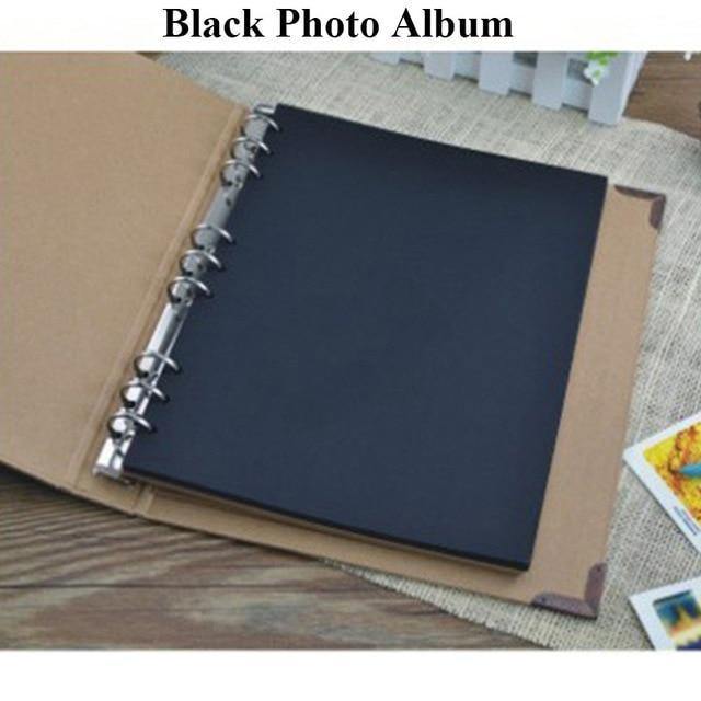 30 Seiten Blanko/Losblätter Fotoalbum Scrapbook Handgemacht/Hochzeit/DIY/Selbstklebend/Papier Fotoalbumhülle Kraftalbum für Fotos