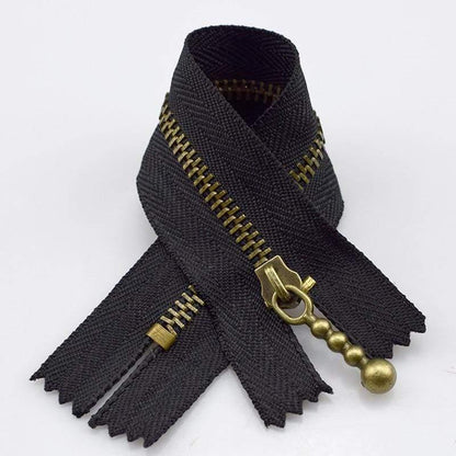 10 pieces Meetee metal zippers 15/20/30/40cm 3# continuous zipper bronze for DIY sewing projects bags jeans shoes clothing tailoring craft supplies