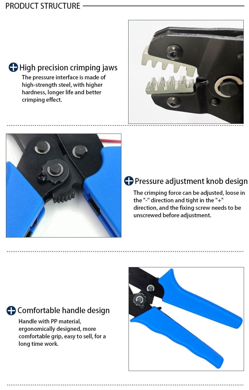 Crimping tool SN-48BS/2549 for Tab 2.8 4.8 6.3 XH2.54 SM2.5 DuPont2.54 connections Auto plug cable electrician tool set