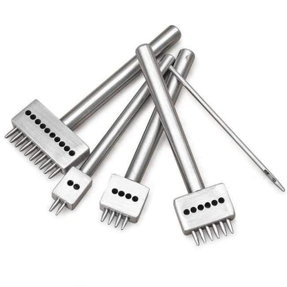 Leather tool set carving punching hole cutting knife hand sewing needle gas eyes polishing removing edge finishing for leather belts