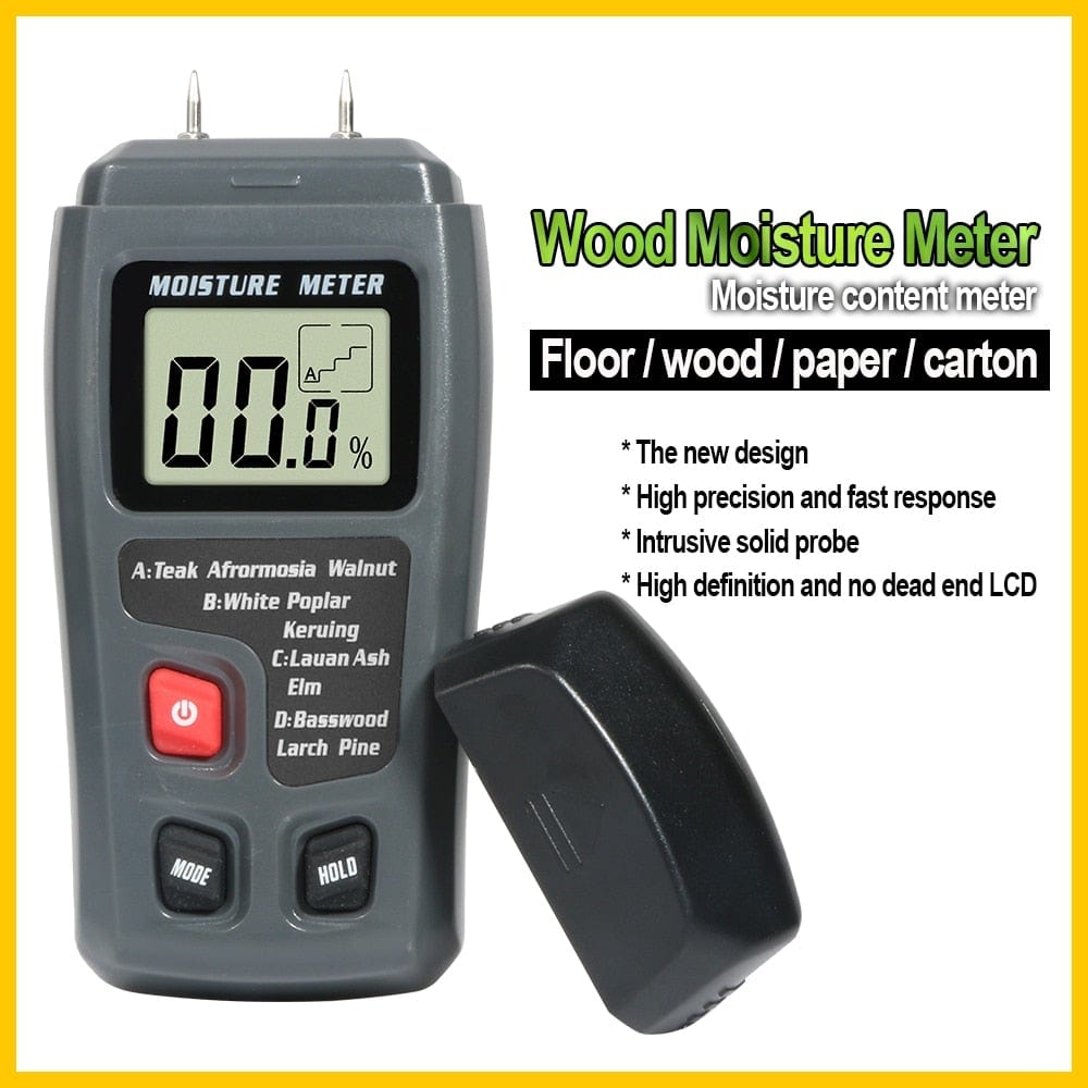RZ Wood Moisture Meter Hygrometer Wood Moisture Detector Tree Density Digital Wood Moisture Tester
