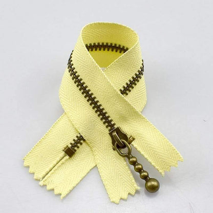10 pieces Meetee metal zippers 15/20/30/40cm 3# continuous zipper bronze for DIY sewing projects bags jeans shoes clothing tailoring craft supplies