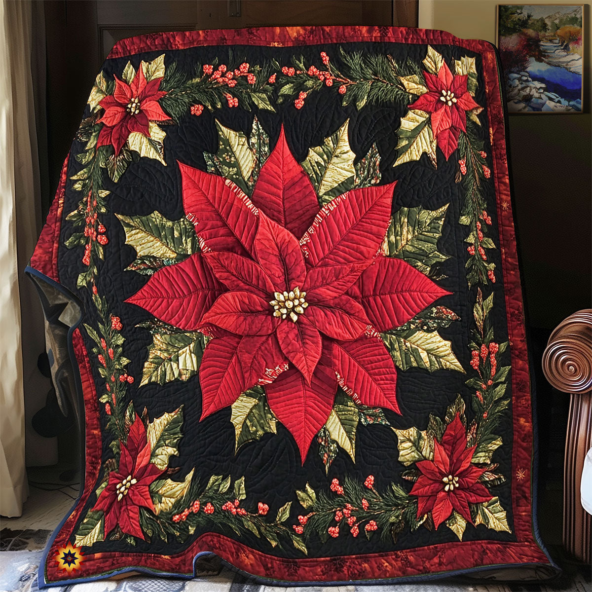 Poinsettia Sparkle Nachtdecke