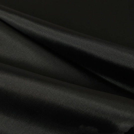 schwarzer Polyester-Duschvorhang mit verschiedenen Größenoptionen
