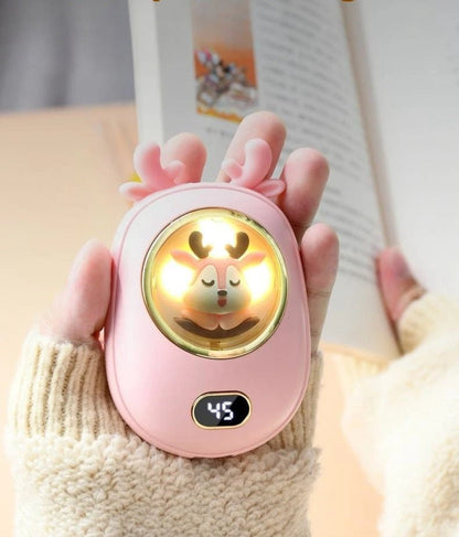 Sandsberg | Tragbare Handwärmer & Power Bank – 2-in-1 Gerät mit 10.000mAh Batterie mit Temperaturanzeige, einstellbarer Wärme, perfektes Weihnachtsgeschenk