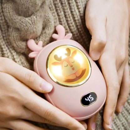 Sandsberg | Tragbare Handwärmer & Power Bank – 2-in-1 Gerät mit 10.000mAh Batterie mit Temperaturanzeige, einstellbarer Wärme, perfektes Weihnachtsgeschenk