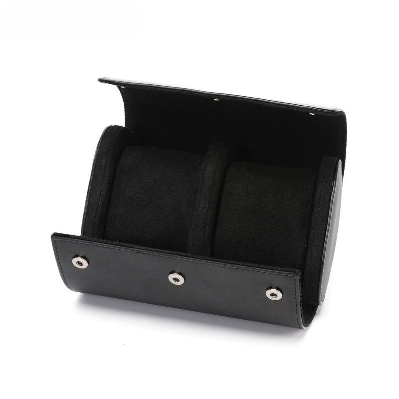 Vintage Leder 3-Slot Herren Uhrenbox für Reisen