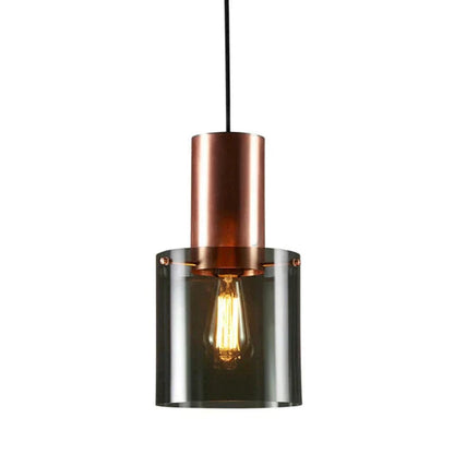 Moderne Pendelleuchte mit Rauchglas – E14-Fassung